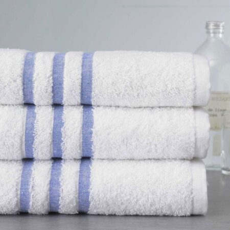 مناشف حمام نهر النيل الزرقاء القطنية