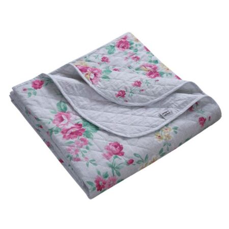 TWILIGHT GARDEN FLORAL COTTON BEDSPREAD SET